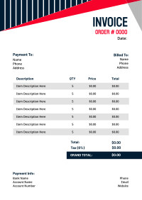 Abstract Corporate Invoice