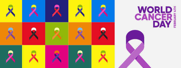 Cancer Day Pop Art Facebook Cover Design Image Preview