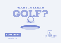 Golf Coach Postcard Design