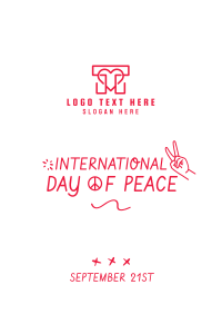 International Day of Peace Scribble Flyer Image Preview