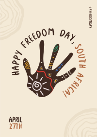 Freedom Day Hand Poster Image Preview