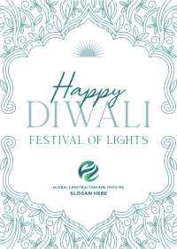 Elegant Diwali Frame Poster Image Preview