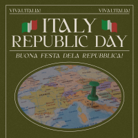 Retro Italian Republic Day Linkedin Post Image Preview