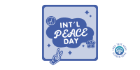 Peace Day Text Badge Twitter post Image Preview