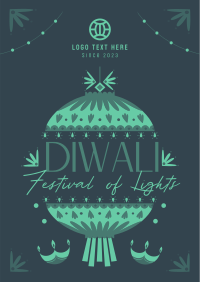 Diwali Festival Celebration Poster Design