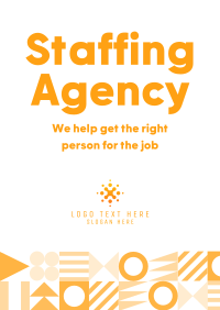 Awesome Staffing Poster Design