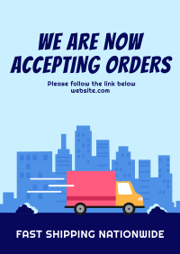 Fast Shipping Poster Design