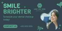 Oral Health Checkup Twitter Post Design