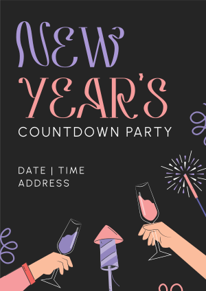 New Year Countdown Flyer Image Preview