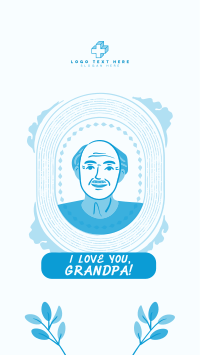 Greeting Grandfather Frame Facebook story Image Preview