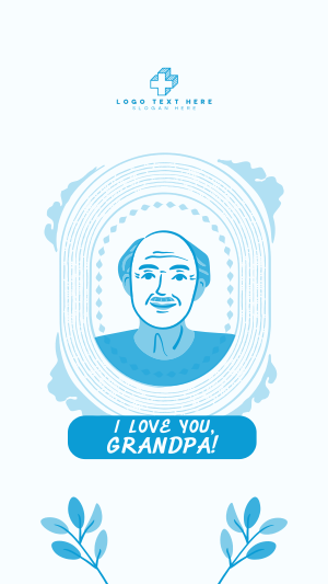Greeting Grandfather Frame Facebook story Image Preview