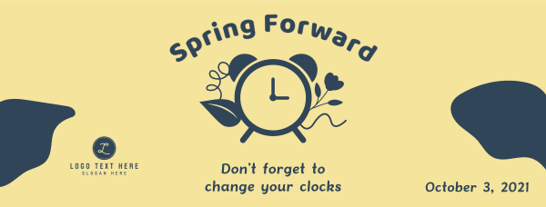 Spring Forward Facebook Cover Design Image Preview