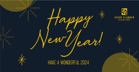 Wonderful New Year Welcome Facebook Ad Design