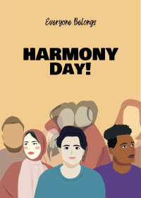 Harmony Day Celebration Poster Design