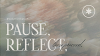 Pause & Reflect Facebook Event Cover Design