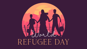 Refugees Silhouette Video Image Preview