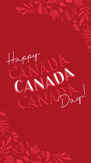 Floral Canada Day Facebook story Image Preview