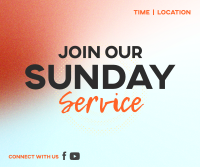 Sunday Service Facebook post Image Preview