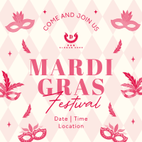 Mardi Gras Festival Instagram post Image Preview