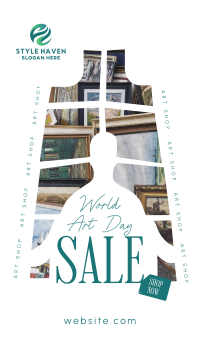 World Art Day Sale Facebook story Image Preview