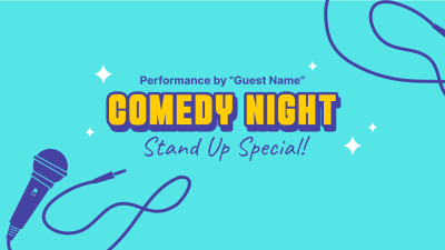 Stand Up Comedy Special YouTube cover (channel art) Image Preview