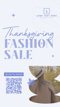 Retail Therapy on Thanksgiving Instagram Story Design