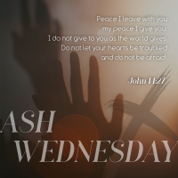 Simple Ash Wednesday Instagram Post Design