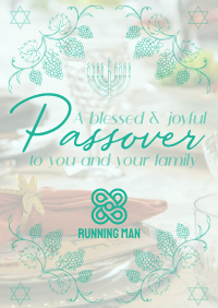 Rustic Passover Greeting Poster Image Preview