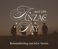 Anzac Day Remembrance Facebook Post Design