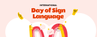 Sign Language Day Facebook cover Image Preview