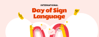 Sign Language Day Facebook Cover Design