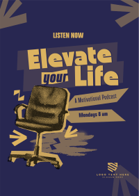 Elevate Life Podcast Flyer Design