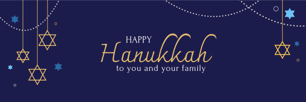 Beautiful Hanukkah Twitter Header Design Image Preview