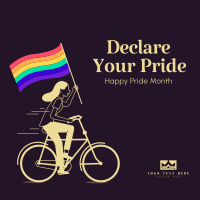 Declare Your Pride Linkedin Post Design