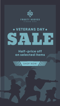 Remembering Veterans Sale TikTok Video Image Preview