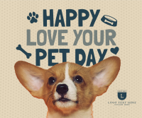 Wonderful Love Your Pet Day Greeting Facebook Post Image Preview