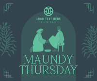 Maundy Thursday Washing of Feet Facebook post Image Preview