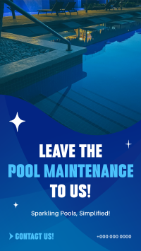 Pool Maintenance Service Instagram Story Design