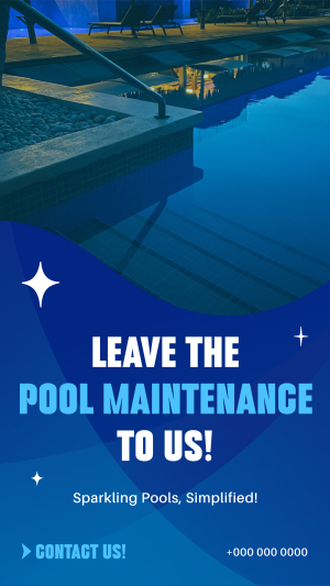 Pool Maintenance Service Instagram story Image Preview