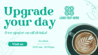 Free Upgrade Upsize Coffee Facebook event cover Image Preview
