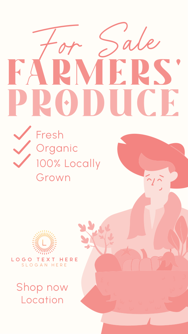 Fresh and Flavorful Harvest Facebook Story Design