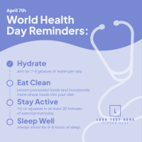 Healthy Checklist Instagram Post Design