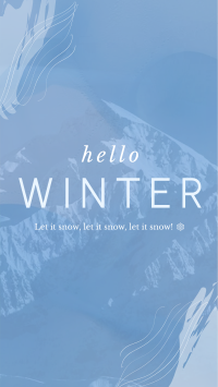 Winter Greeting TikTok video Image Preview