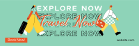 Explore & Travel Twitter Header Design