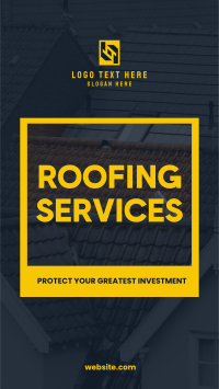 Roofing Service Investment Instagram reel Image Preview