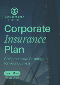 Corporate Insurance Plan Poster Design