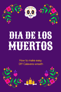 Floral Dia De Los Muertos Pinterest Pin Preview