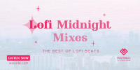 Lofi Midnight Music Twitter post Image Preview