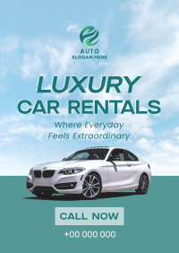 Designer Car Rental Flyer Design