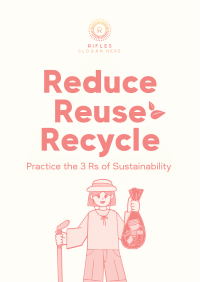 Triple Rs of Sustainability Poster Design